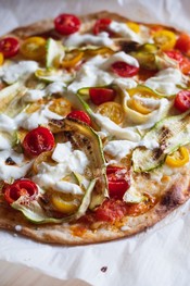 Feta Pizza pairs well with Rose wine